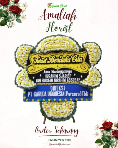 Papan Bunga Duka di Pering Sari