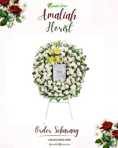 Krans Bunga Duka Cita di Pering Sari