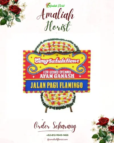 Bunga Papan Congratulation di Pering Sari